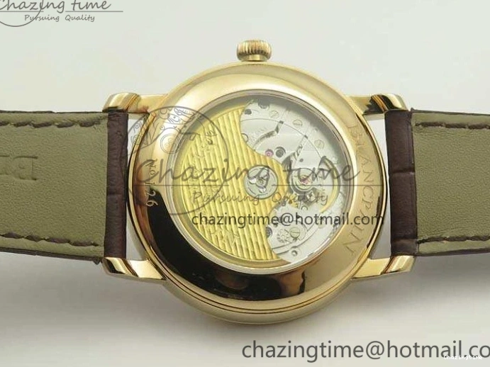 0519 Villeret 6669 RG HG 1:1 Best Edition White Dial On Leather Strap V UrbanStyle 8096